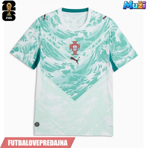 Lacne Muži Futbalové dres Portugalsko MS 2026 Krátky Rukáv - Preč